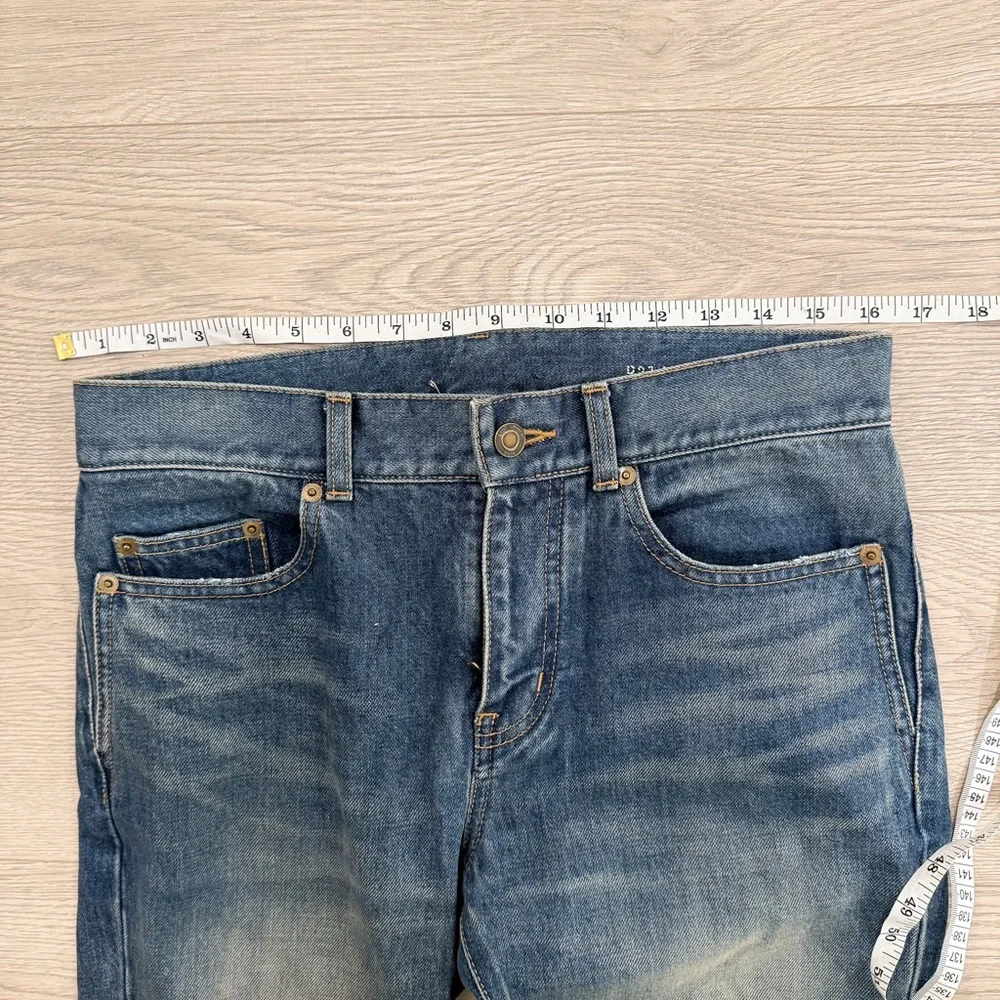 Saint Laurent Classic Blue Skinny Jeans for Men JU0025 - Picture 4 of 13